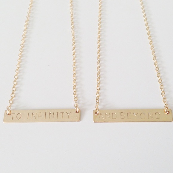 LucyMint Jewelry - "Buzz Lightyear" Inspired Bar Necklace Set