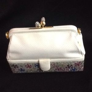 Vintage Judith Leiber Snakeskin 007 Clutch