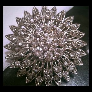 SOLD $$$ BLING RHINESTONE BROOCH PIN