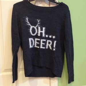 Gray Christmas Sweater