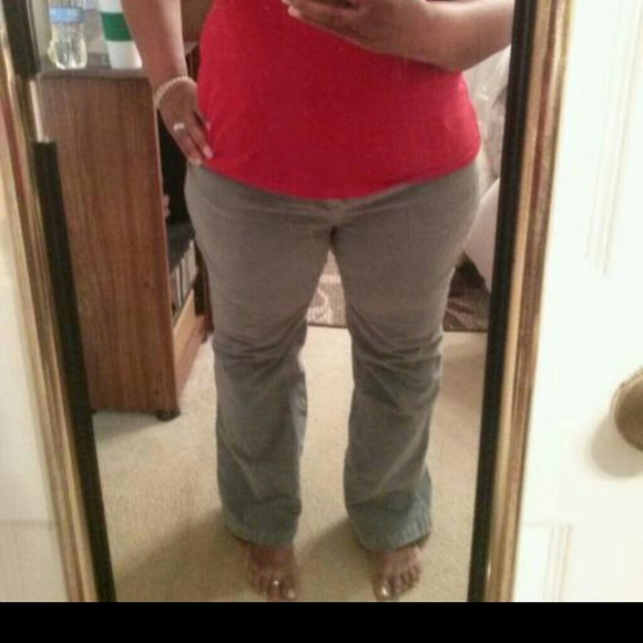 High Waisted Gray Slacks - Picture 2 of 4