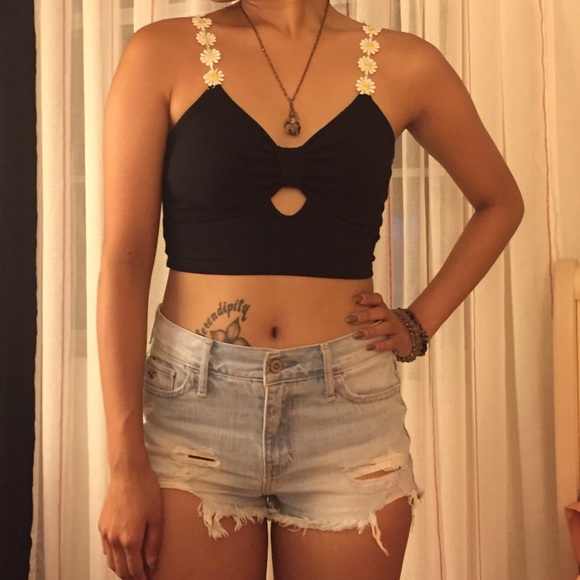 Black bustier crop - Picture 2 of 2