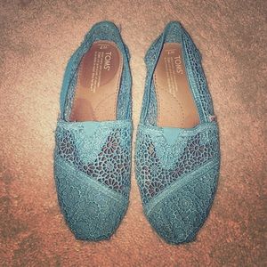 Blue Crochet Toms