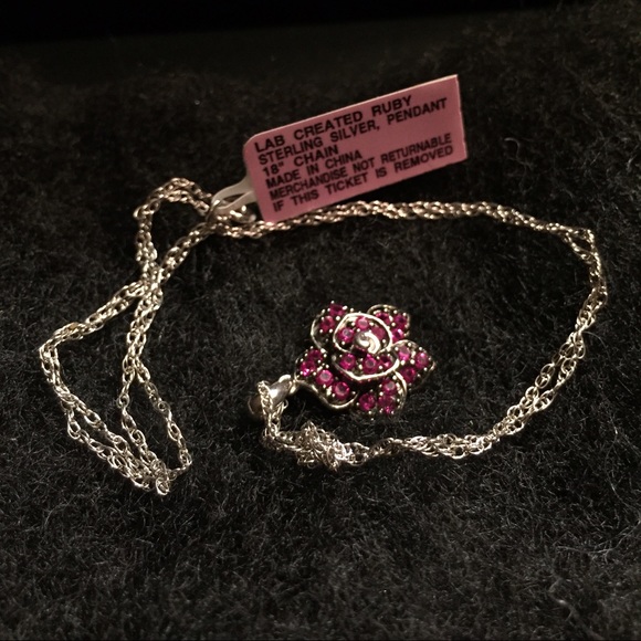 🎁Perfect Present! nwt! Authentic silver & Ruby ! - Picture 1 of 1