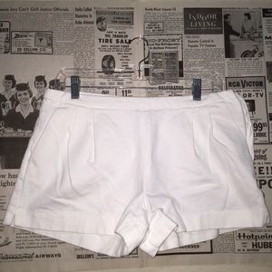 J. CREW White Classy High-Waisted Shorts