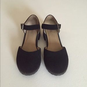 Suede Mary Janes