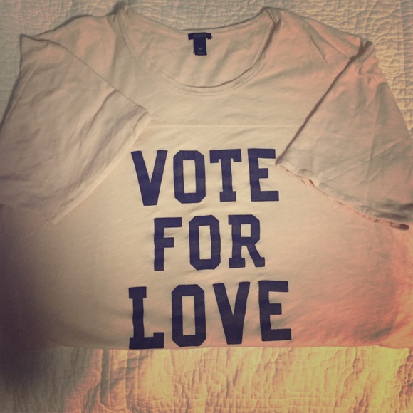 J.Crew "Vote for Love" Shirt