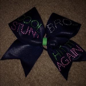 Navy Blue Cheer Bow