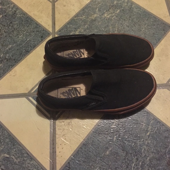 Black slip on vans