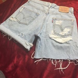 Vintage cut up Levi shorts