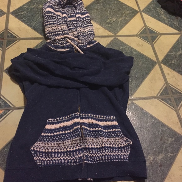 Knit hoodie