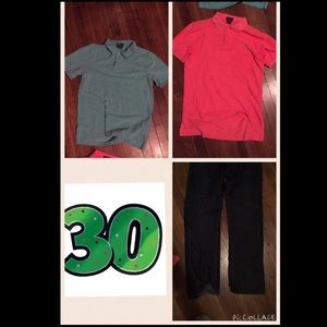 2 Polo Shirts And Calvin Clein Pants