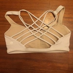 Lululemon Free to be Wild white sports bra