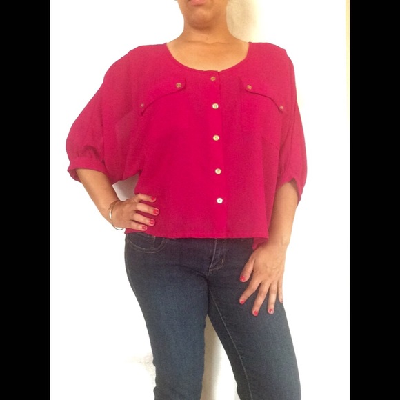 🔴Red Tag!🔴 Charlotte Russe Burgundy Blouse
