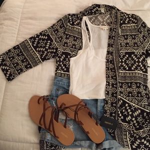 Aztec Print Cardigan