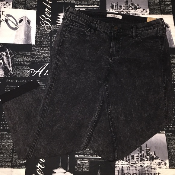 Black Hollister Boyfriend Jeans