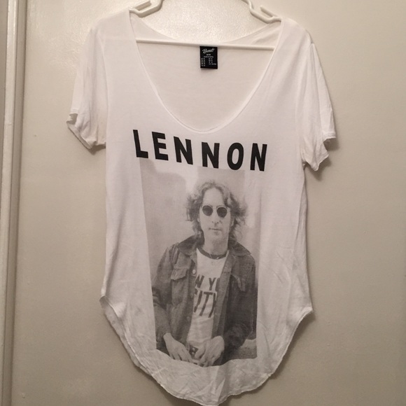 John Lennon Deep V-Neck top