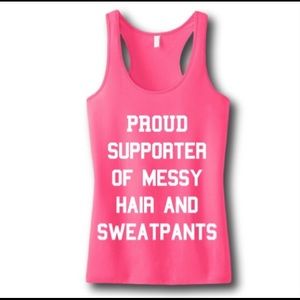 Proud supporter racerback tank top