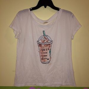 "i like u a latte" Starbucks shirt