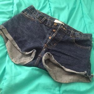 American apparel denim shorts