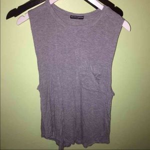 Brandy  grey muscle tank