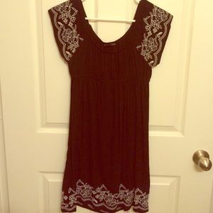Black boho dress