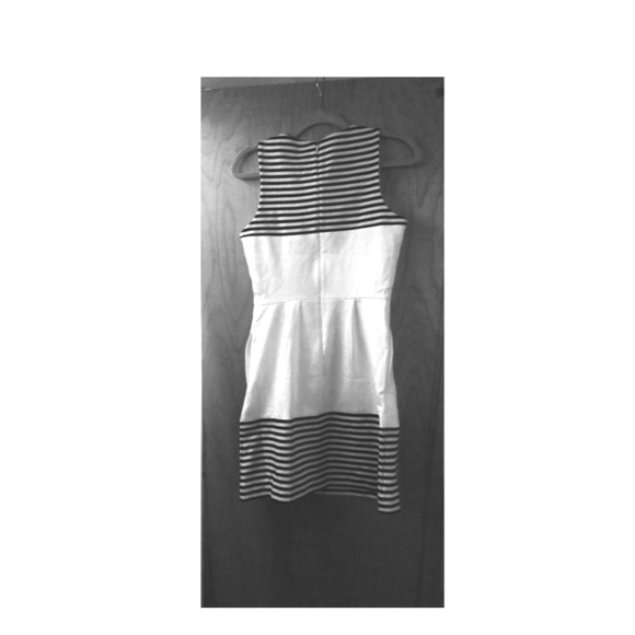 Madewell Small Black & White Striped Dress