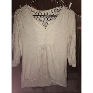 White lace top