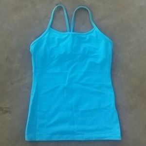 Lululemon classic Y tank aqua