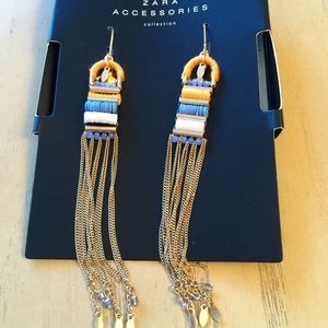 Zara Pierced Chain Earrings