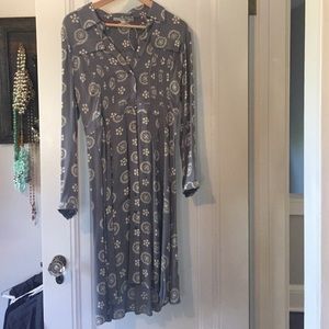 Boden grey shirt dress. Size 6