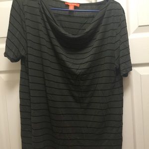 Green striped shirt