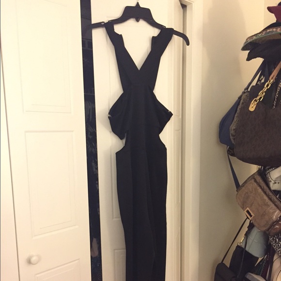 Nasty Gal Black Cut Out Jumpsuit