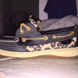 MAKE OFFERS! cheetah print sperrys