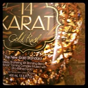 14 karat gold rush tan lotion