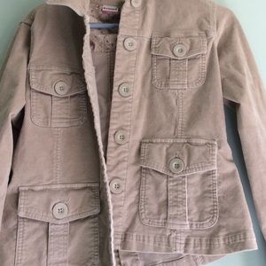 Tan heavy military jacket