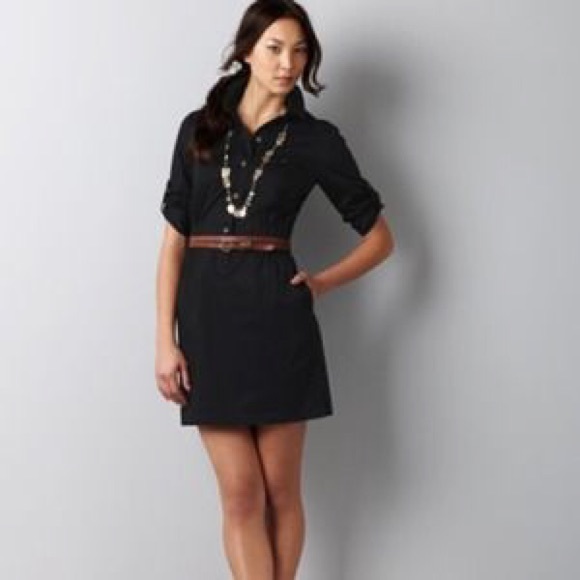 Black Ann Taylor LOFT Shirtdress Size 0