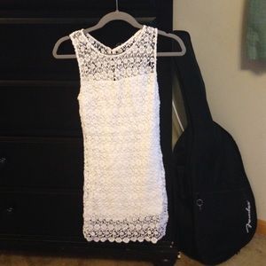 White lace dress