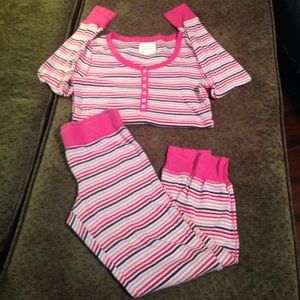 Victoria's Secret pink thermal pajama. Size S