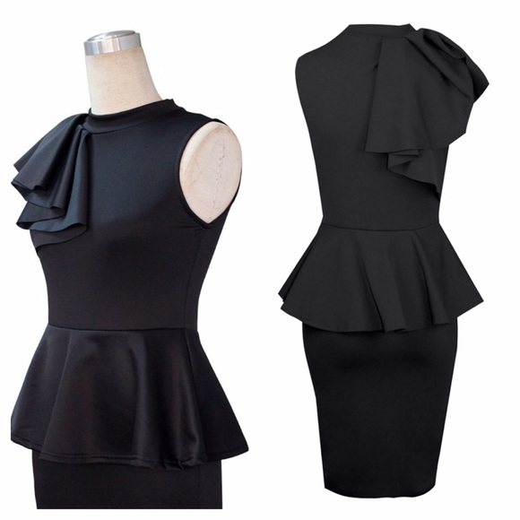 Peplum style dress