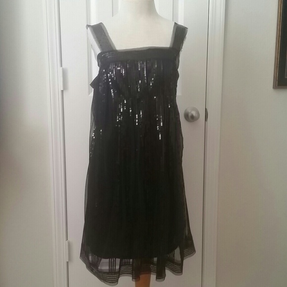 Super Cute MSSP Black Sequined Dress