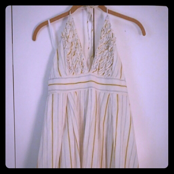 Jcrew 'Sylvan' halter dress size 6 linen/cotton