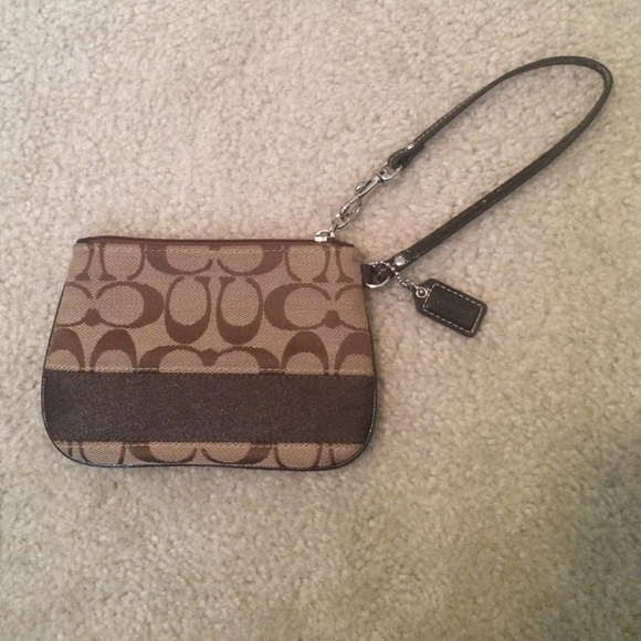 Brown Coach Wristlet