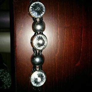 Large stone & bead bracelet