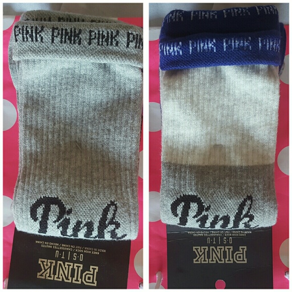 Victoria's secret PINK knee high socks