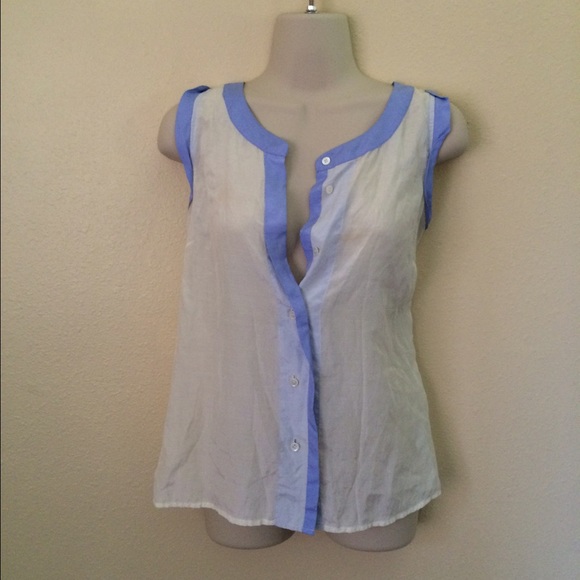 J Crew Cotton and Silk Sleeveless Top