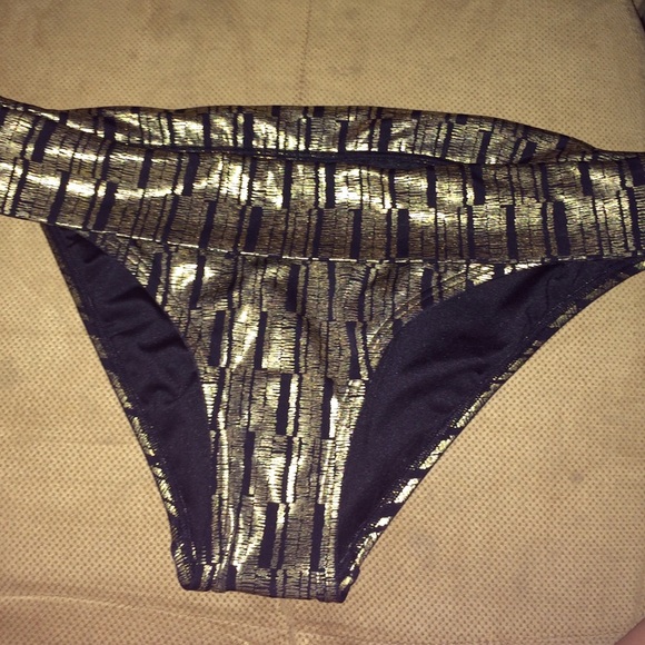 Victoria's Secret Other - New Victoria's Secret gold swimsuit bottom - M