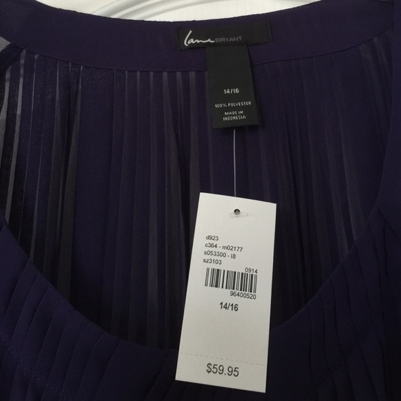 Lane Bryant purple blouse size 14/16. NWT