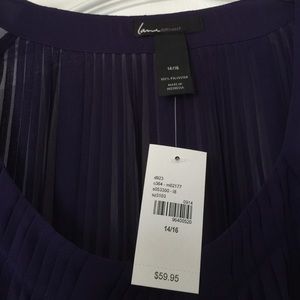 Lane Bryant purple blouse size 14/16. NWT