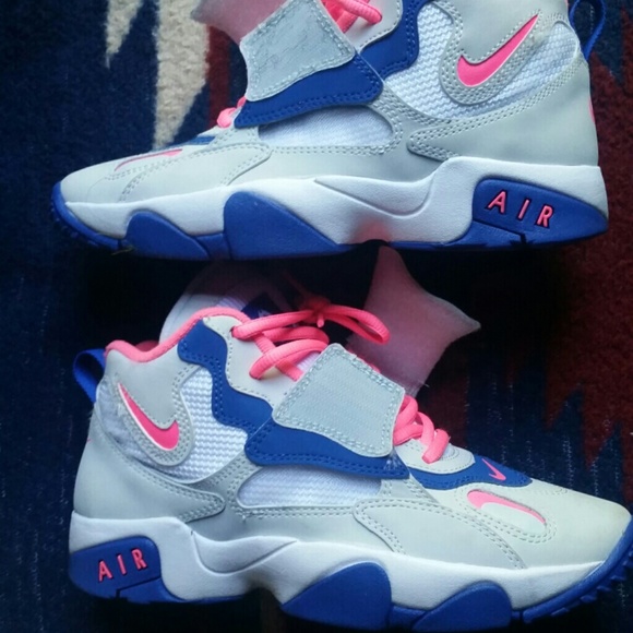 Pink, Grey, White and Blue Nikes